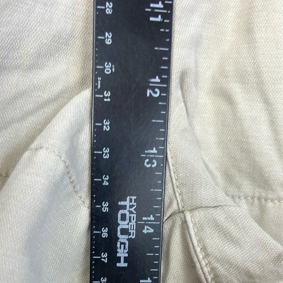 NWT Joie Linen Cotton Blend Pleated High Waist Shorts Size M Beige Pockets Y2K - Picture 11 of 16